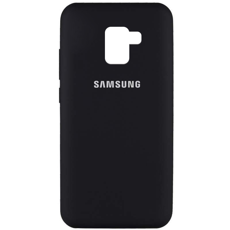 Уценка Чехол Silicone Cover Full Protective (AA) для Samsung Galaxy J6+ (2018) (J610F) (Дефект упаковки / Черный / Black)