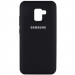 Уценка Чехол Silicone Cover Full Protective (AA) для Samsung Galaxy J6+ (2018) (J610F) (Дефект упаковки / Черный / Black)