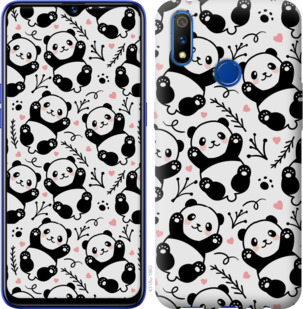 Чохол Панди на Realme 3 Pro