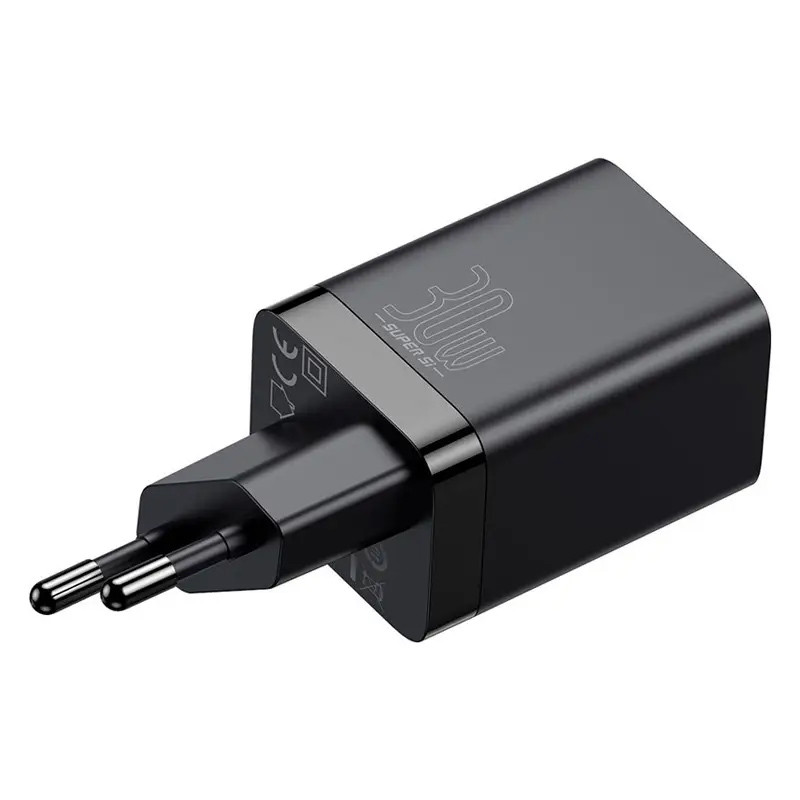 СЗУ Baseus Super Si Pro Quick Charger 30W (1USB-A/1C) (CCSUPP-E) (Black) в магазине vchehle.ua