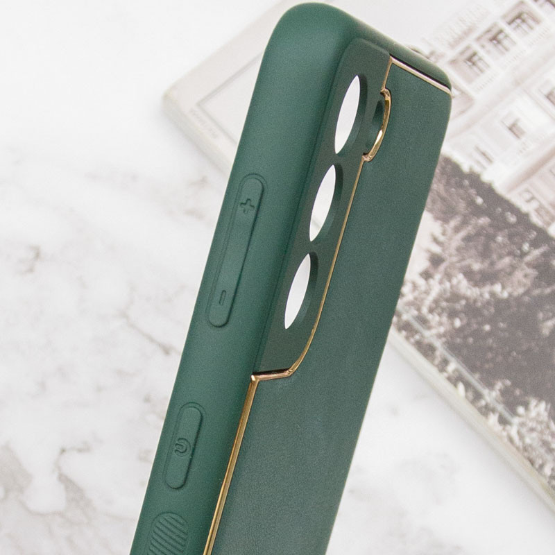 Кожаный чехол Xshield для Samsung Galaxy S21+ (Зеленый / Army Green) в магазине vchehle.ua