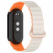 Фото Ремешок Dual-color Magnetic для Xiaomi Mi Band 9/8 (White / Orange) на vchehle.ua