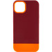 Чехол TPU+PC Bichromatic для Apple iPhone 11 Pro (5.8") (Brown burgundy / Orange)