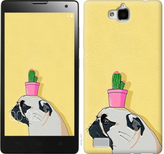 

Чохол Мопс з кактусом на Huawei Honor 3C 795775