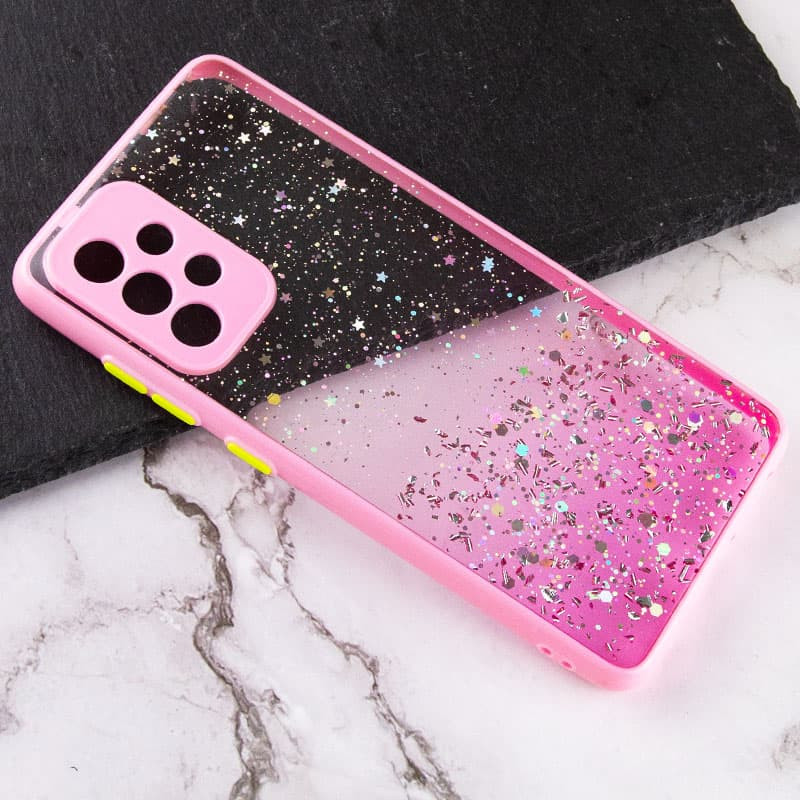

TPU чохол Spangle star з захистом камери для Samsung Galaxy A52 5G (Рожевий) 1211673