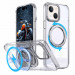 Фото Чехол TPU+PC Empire with Magnetic Safe and Ring для Apple iPhone 13 / 14 (6.1") (Clear) на vchehle.ua