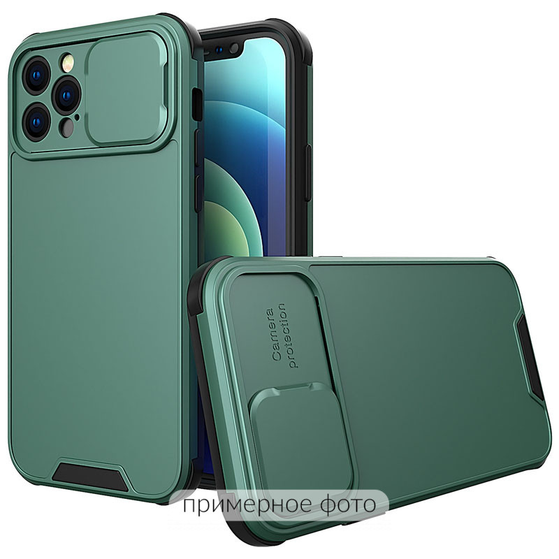 

TPU+PC чохол Lens series для Samsung Galaxy A12 (Зелений) 1213025