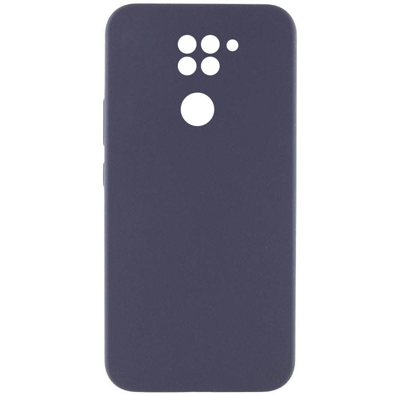 Чохол Silicone Cover Lakshmi Full Camera (AAA) на Xiaomi Redmi Note 9 / Redmi 10X (Сірий / Dark Gray)