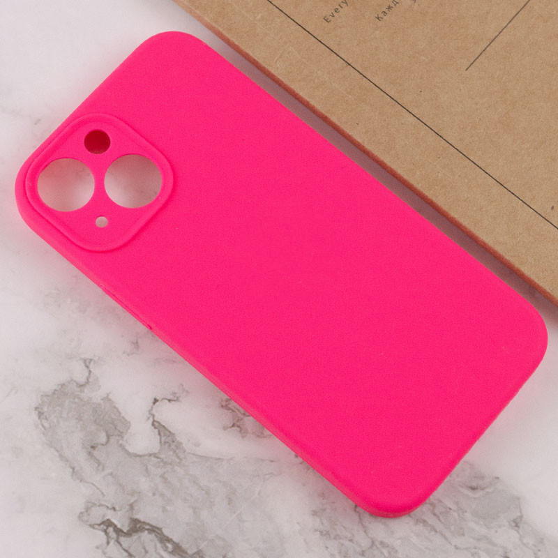 Фото Чохол Silicone Case Full Camera Protective (AA) NO LOGO на Apple iPhone 14 (6.1") (Рожевий / Barbie pink) в маназині vchehle.ua