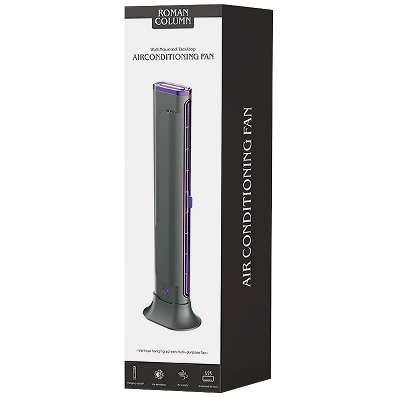 Купить Настольный вентилятор F3 Tower Fan 3 speeds with battery 1200 mAh (Purple) на vchehle.ua