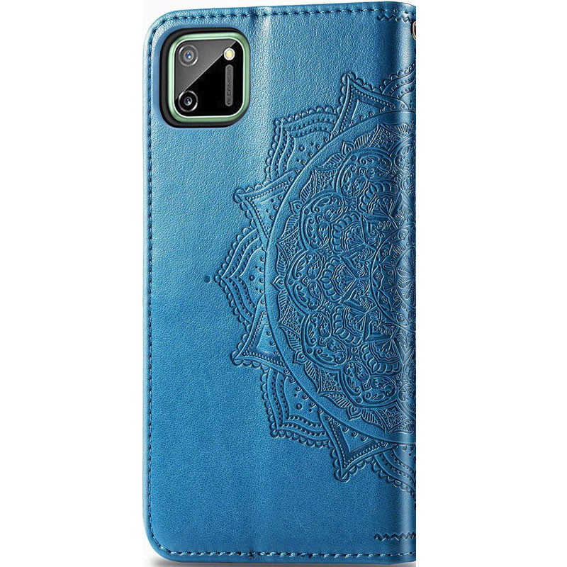 Фото Кожаный чехол-книжка Art Case с визитницей для Realme C11 (Синий) на vchehle.ua