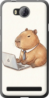 Чехол Funny Capybara CEO Working для Huawei Y3II / Y3 2