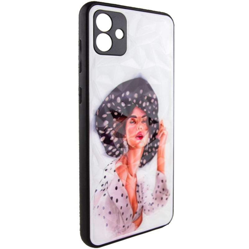 TPU+PC чехол Prisma Ladies для Samsung Galaxy A05 (Girl in a hat)