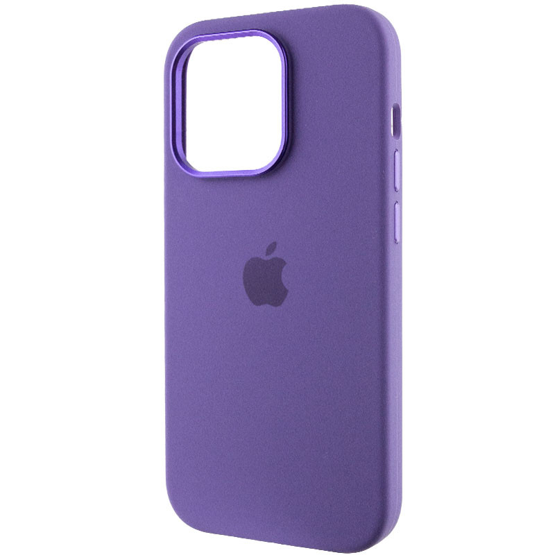 Фото Чохол Silicone Case Metal Buttons (AA) на Apple iPhone 13 Pro Max (6.7") (Фіолетовий / Iris) в маназині vchehle.ua