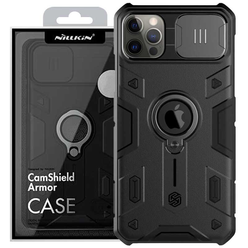 

TPU+PC чохол Nillkin CamShield Armor (шторка на камеру) на Apple iPhone 12 Pro Max (6.7") (Чорний) 1068233