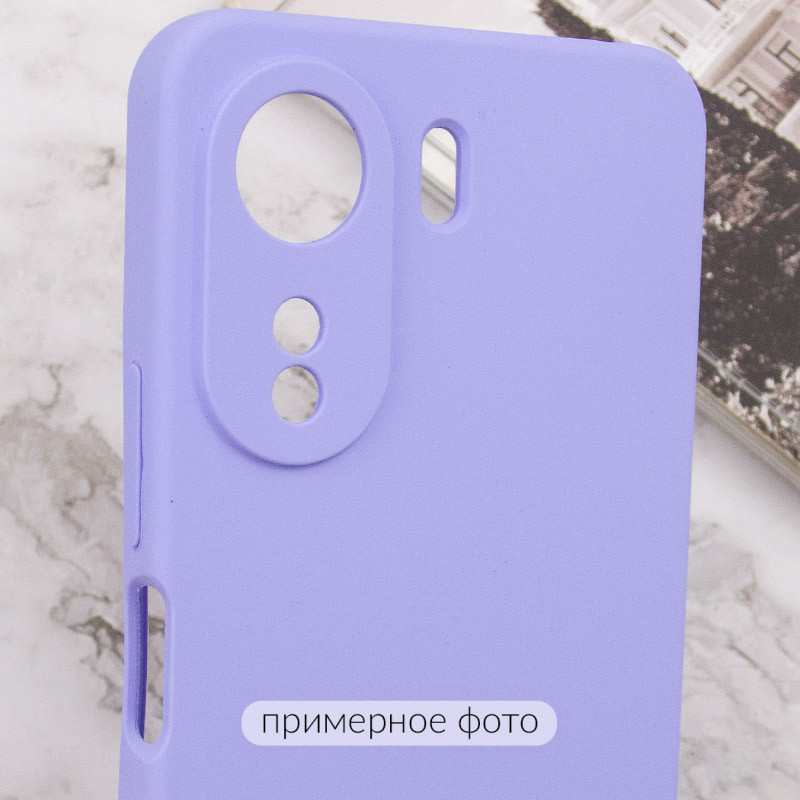 Замовити Чохол Silicone Cover Lakshmi Full Camera (AAA) with Logo на Xiaomi Redmi 13C / Poco C65 (Бузковий / Dasheen) на vchehle.ua