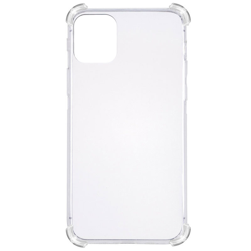 TPU чохол GETMAN Ease logo посилені кути на Apple iPhone 11 (6.1") (Прозорий / Transparent)