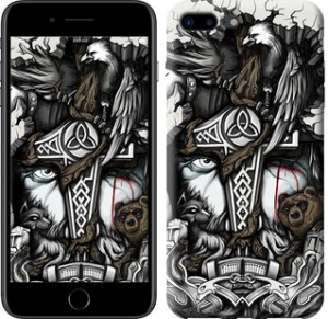 Чехол Тату Викинг для iPhone 8 plus (5.5")
