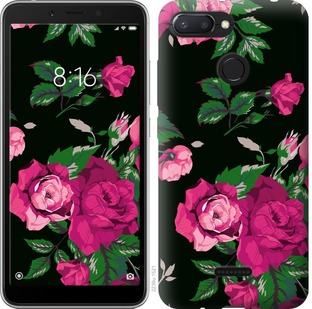 

Чохол Троянди на чорному тлі на Xiaomi Redmi 6 674413