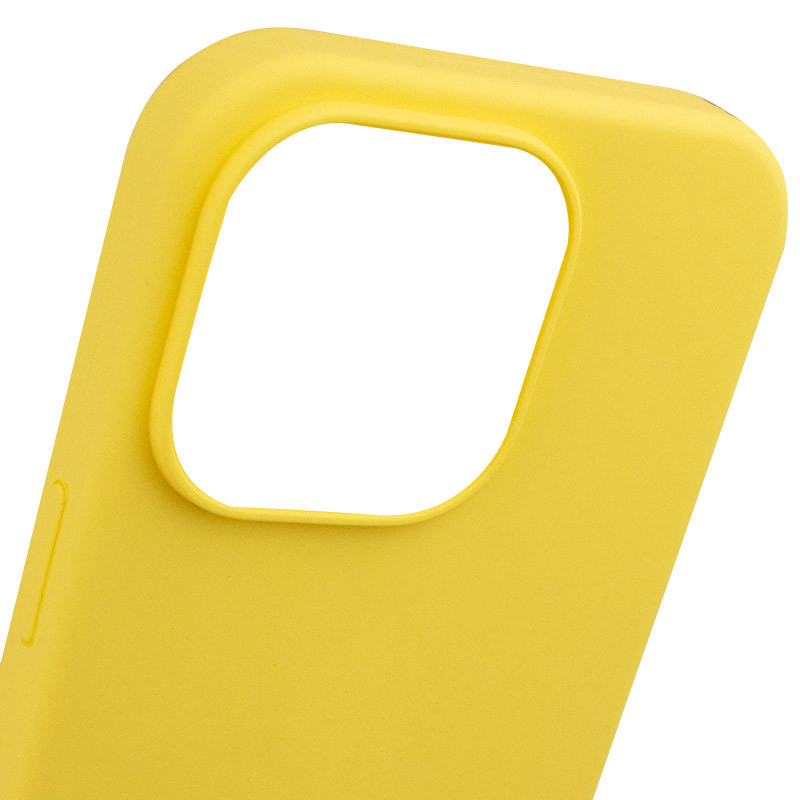 Фото Чехол Silicone Case Full Protective (AA) NO LOGO для Apple iPhone 16 Pro (6.3") (Желтый / Yellow) в магазине vchehle.ua