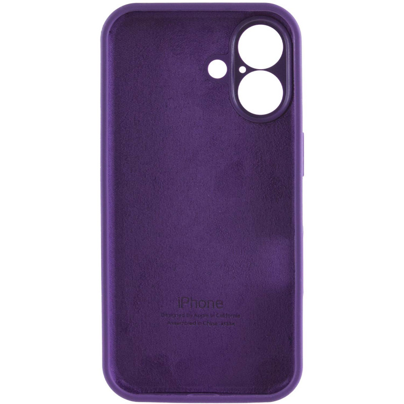 Купити Чохол Silicone Case Full Camera Protective (AA) на Apple iPhone 16 (6.1") (Фіолетовий / Amethyst) на vchehle.ua