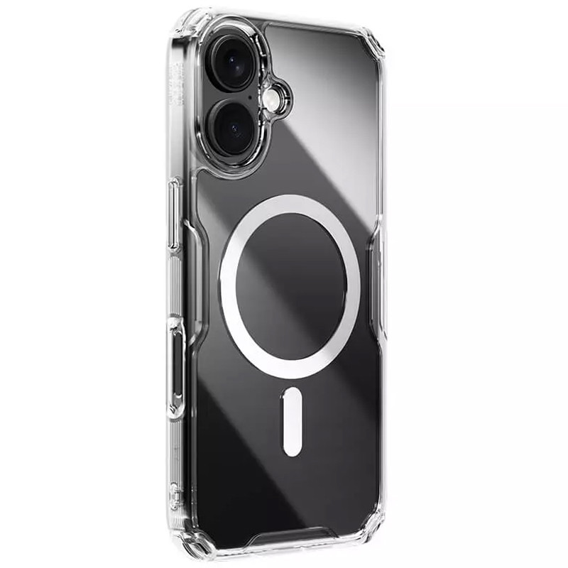 TPU чехол Nillkin Nature Pro Magnetic для Apple iPhone 16 Plus (6.7") (Бесцветный (прозрачный))