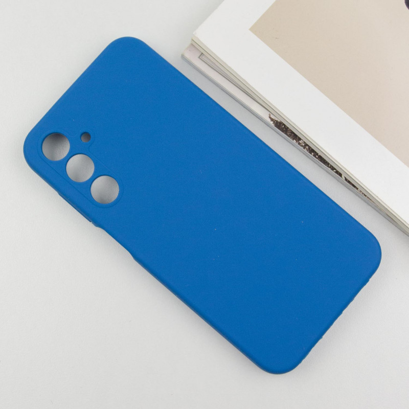 Фото Чехол TPU GETMAN Liquid Silk Full Camera для Samsung Galaxy A05s (Синий / Navy Blue) в магазине vchehle.ua