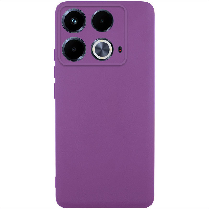 Чохол TPU GETMAN Liquid Silk Full Camera на Infinix Note 40 4G (Фіолетовий / Grape)