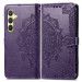 Купить Кожаный чехол-книжка Art Case с визитницей для Samsung Galaxy S25+ (Фиолетовый) на vchehle.ua