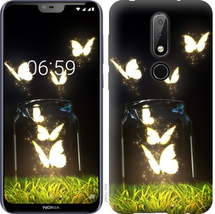 

Чехол Бабочки для Nokia 6.1 Plus 689004