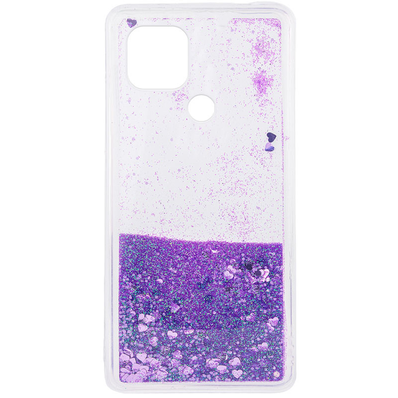

TPU чохол Liquid hearts для Oppo A15 (Фіолетовий) 1132425
