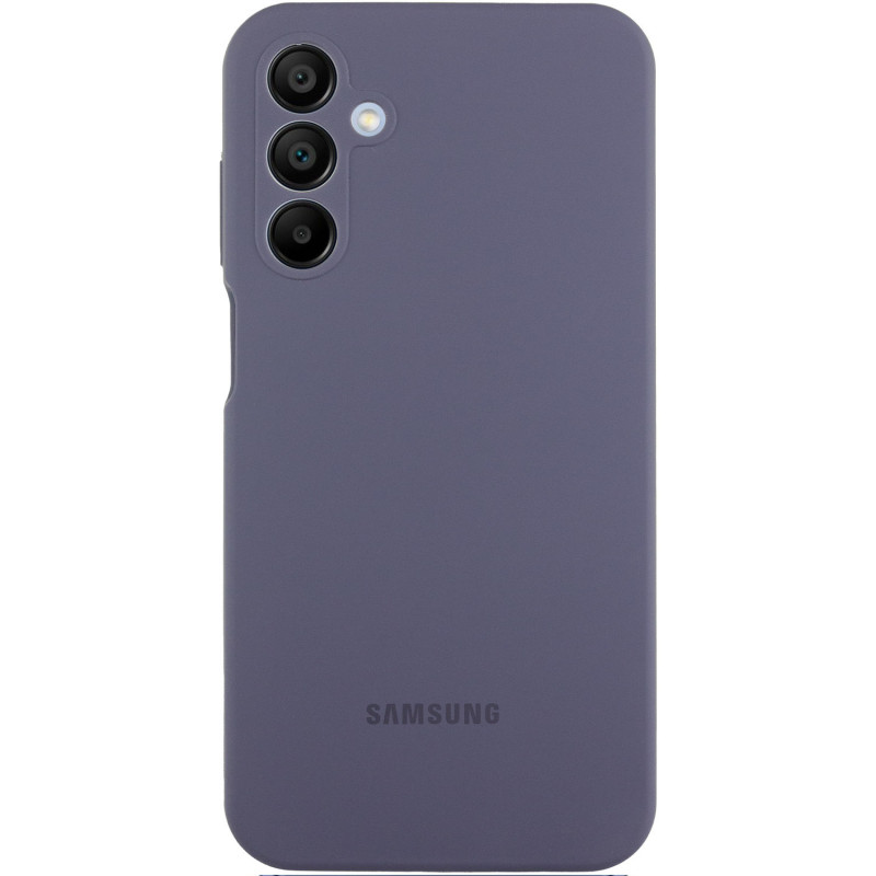 Чохол Silicone Cover Lakshmi Full Camera (AAA) with Logo на Samsung Galaxy A15 4G/5G / M15 5G (Сірий / Dark Gray)
