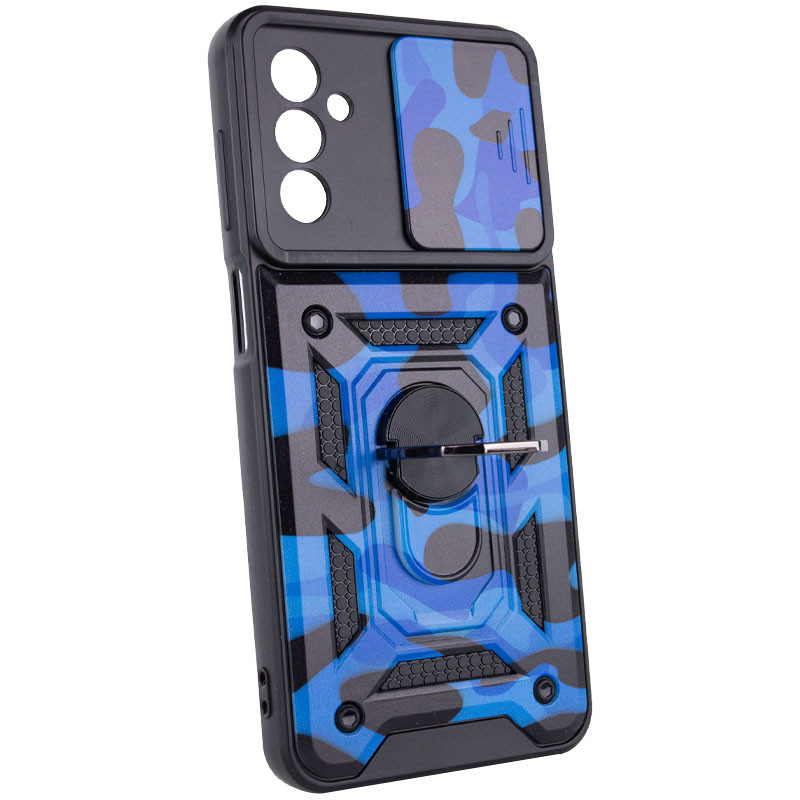Фото Ударопрочный чехол Camshield Serge Ring Camo для Samsung Galaxy M23 5G / M13 4G (Синий / Army Blue) в магазине vchehle.ua