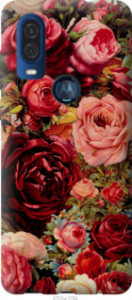 Чохол Квітучі троянди на Motorola One Vision
