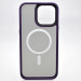 Фото TPU+PC чохол Metal Buttons with Magnetic Safe на Apple iPhone 14 Pro Max (6.7") (Темно-фіолетовий) в маназині vchehle.ua