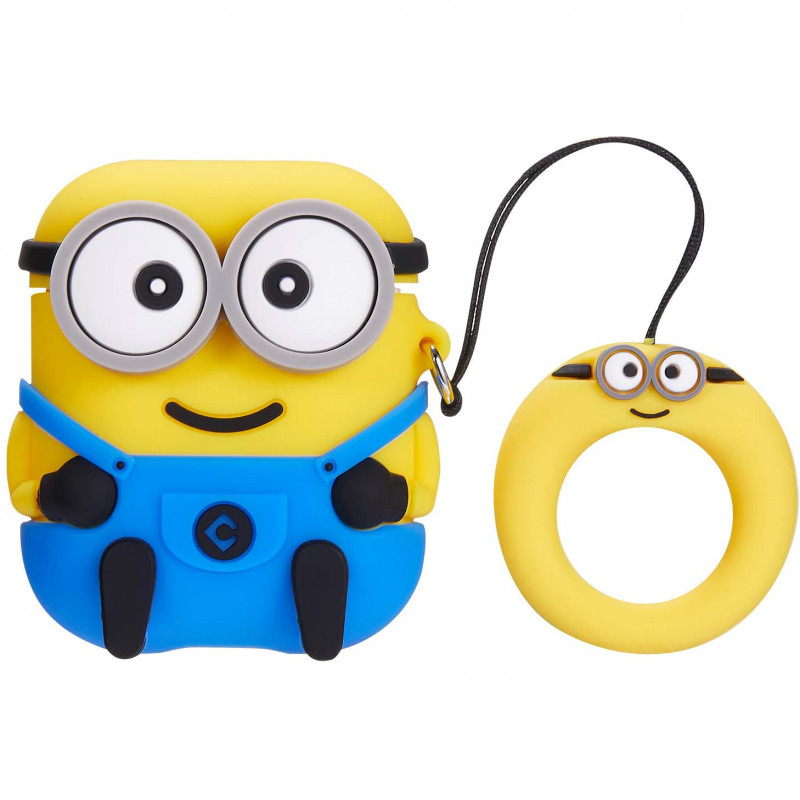 

Силиконовый футляр Minion series для наушников AirPods + кольцо (Джерри) 884153