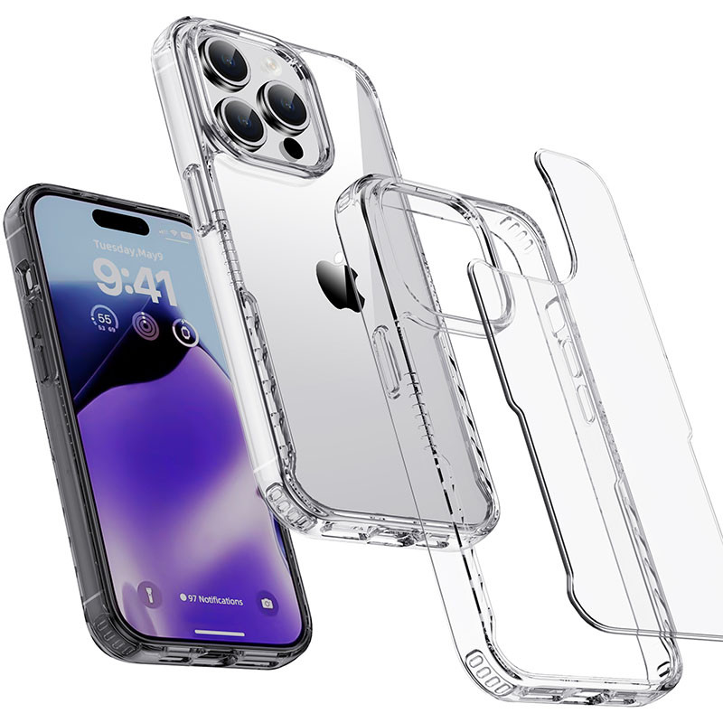 Фото Чохол TPU+PC Multi-Color на Apple iPhone 14 Pro Max (6.7") (Clear) на vchehle.ua