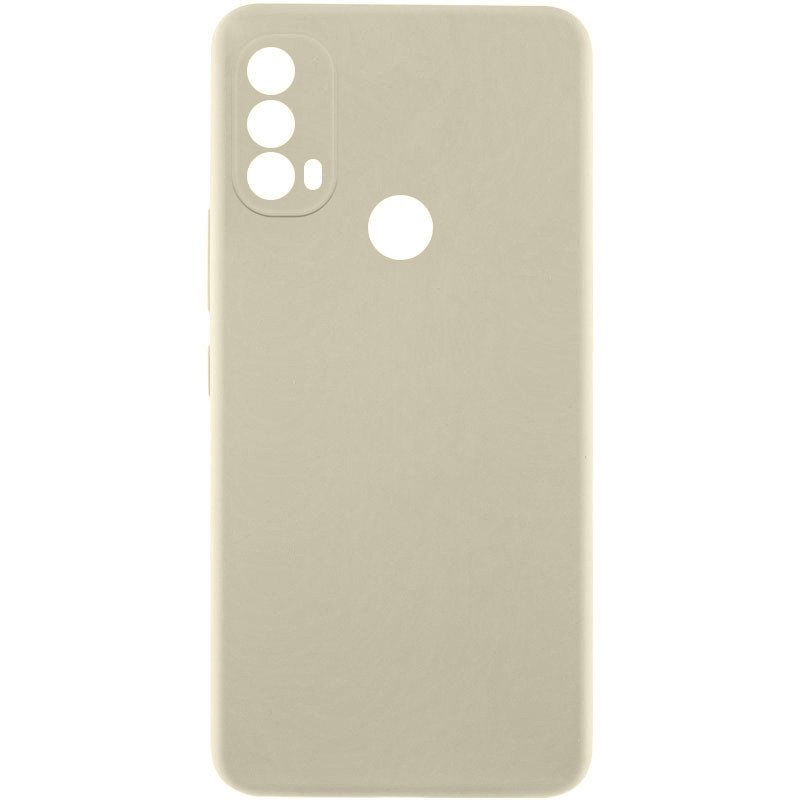 Чохол TPU GETMAN Liquid Silk Full Camera на Motorola Moto E40 (Песочный / Sand)