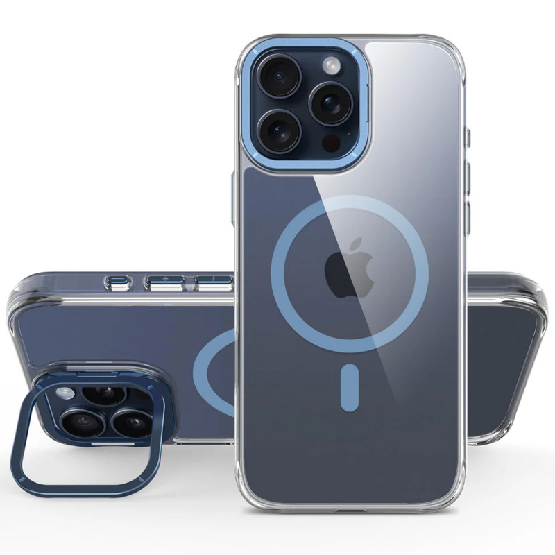 Фото Чехол TPU Space Case Apex with Magnetic Safe для Apple iPhone 15 Pro (6.1") (Navy Blue) в магазине vchehle.ua