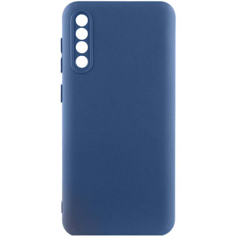 Чехол TPU GETMAN Liquid Silk Full Camera для Samsung Galaxy A50 (A505F) / A50s / A30s (Синий / Navy Blue)