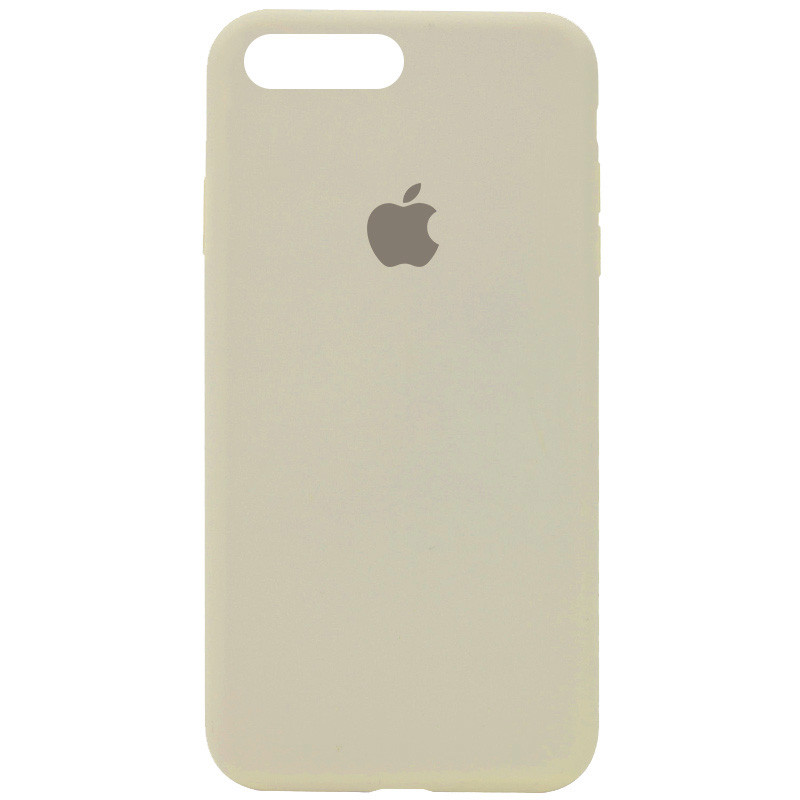 Чохол Silicone Case Full Protective (AA) на Apple iPhone 7 plus / 8 plus (5.5") (Бежевий / Antigue White)