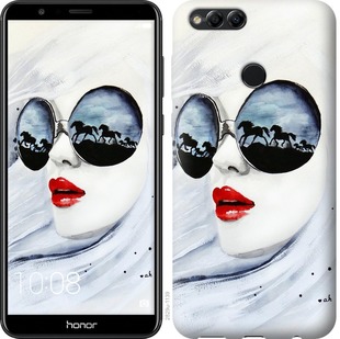 

Чохол Дівчина аквареллю на Huawei Honor 7X 658261