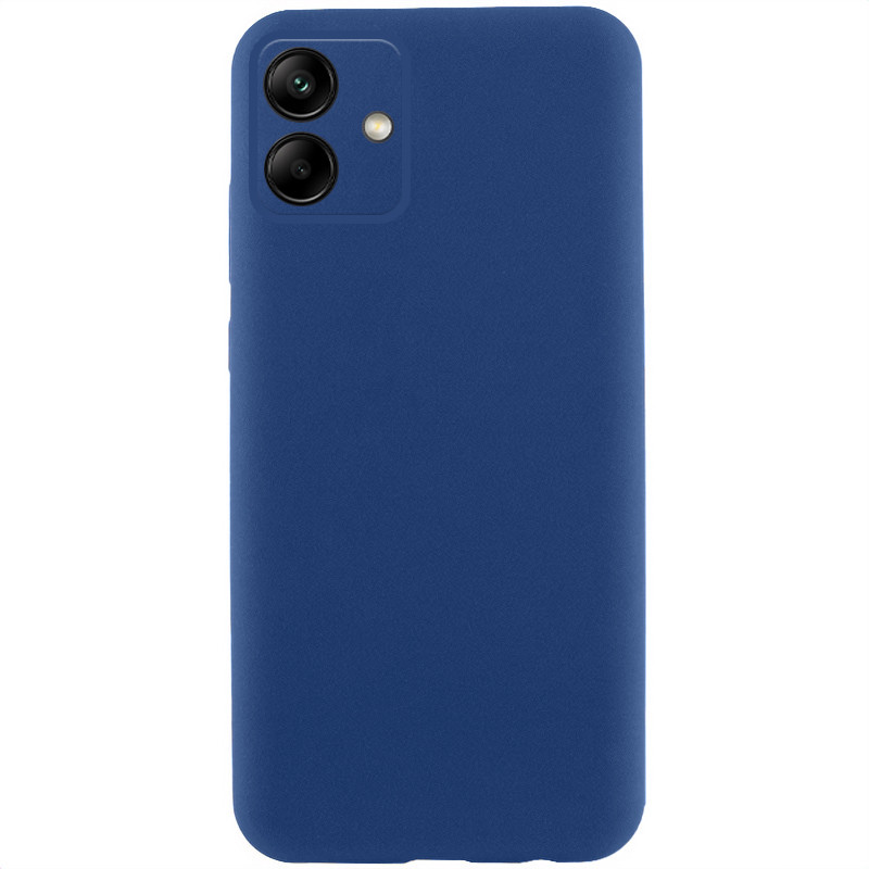 Чохол TPU GETMAN Liquid Silk Full Camera на Samsung Galaxy A06 (Синій / Navy Blue)