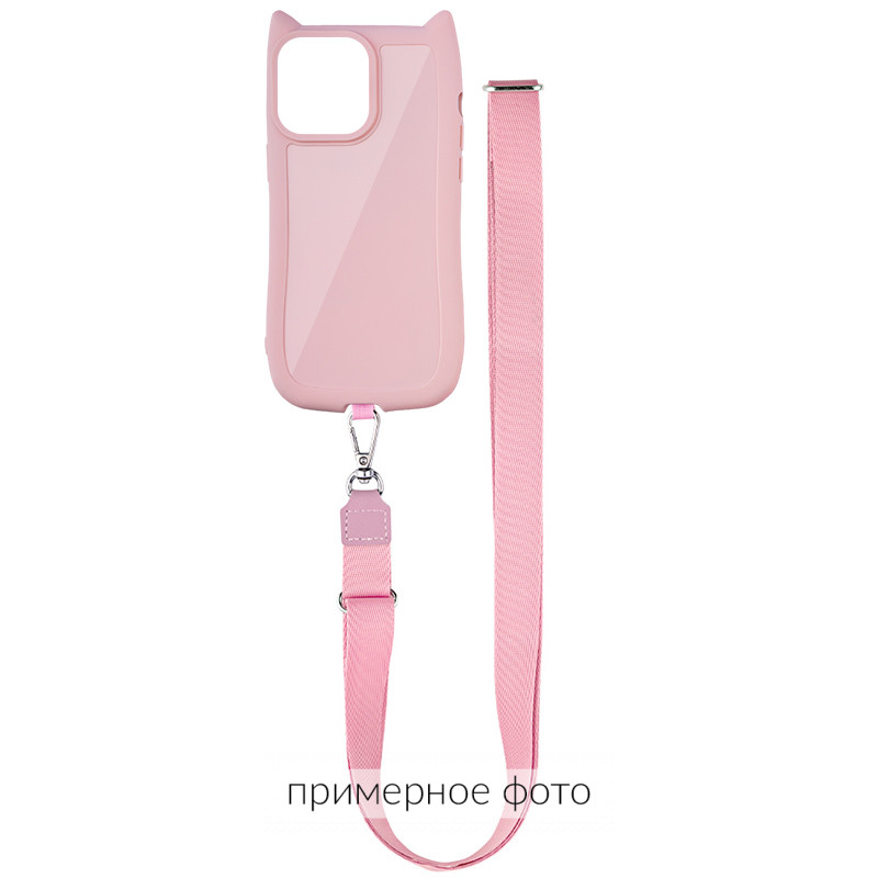 Чохол TPU GETMAN Cat with straps на Apple iPhone 16e (6.1") (Pink)
