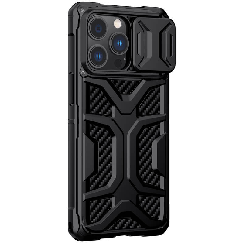 TPU+PC чехол Nillkin CamShield Adventurer (шторка на камеру) для Apple iPhone 13 Pro Max (6.7") (Черный) в магазине vchehle.ua