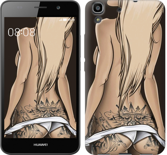 

Чехол Девушка с татуировкой для Huawei Y6 644453