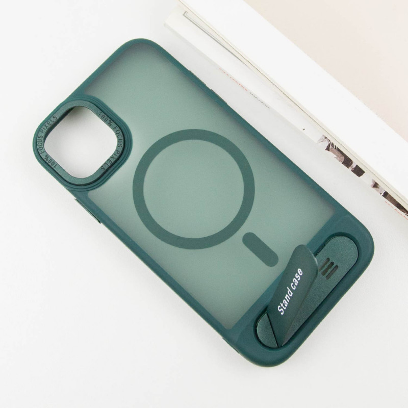 Фото TPU+PC чехол Stand case для Apple iPhone 11 (6.1") (Green) в магазине vchehle.ua