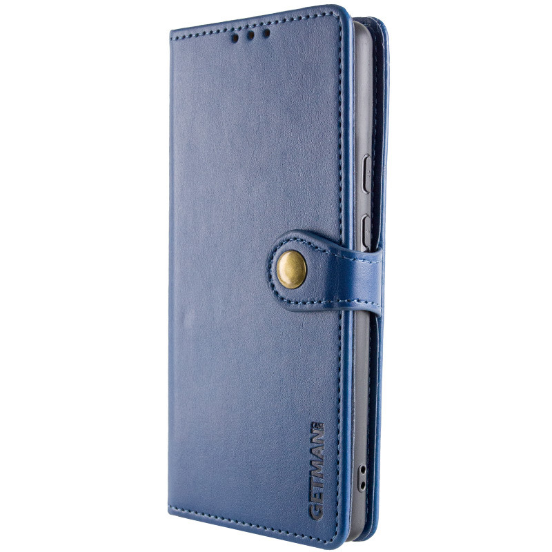Фото Кожаный чехол-книжка GETMAN Gallant (PU) для Xiaomi Redmi Note 14 5G (Синий) на vchehle.ua