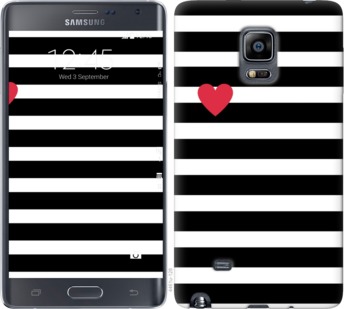 

Чехол Черно-белые полосы для Samsung Note Edge SM-N915 751710
