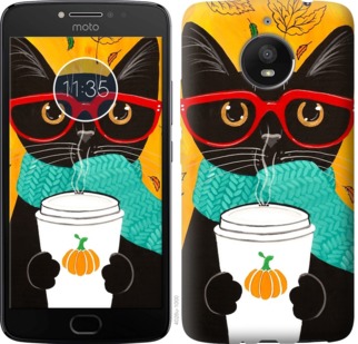 Чехол Осенний кот для Motorola Moto G7 Power